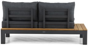 Loungeset 6 personen Aluminium/Teak Grijs Lifestyle Garden Furniture Vittoria