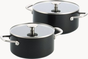Kookpannen Advanced van geforceerd aluminium met deksels, 4-delig