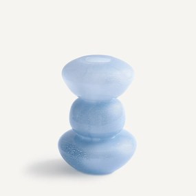 Mondgeblazen glazen vaas, hoogte 25,2 cm, FYSA