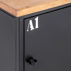 Dressoir locker Bruut 160 cm - Hardhout - Metaal - Giga Meubel - Industrieel & robuust