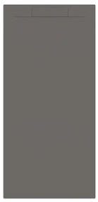 Allibert Luna douchebak Mat Gun Metal-180x80x2.9 cm 247644