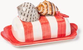 Handbeschilderde botervloot Shell
