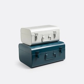 Set van 2 metalen koffers in plaatwerk, Masa