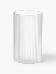 Mondgeblazen kleine longdrinkglazen Ripple met reliëfpatroon, 4-delig