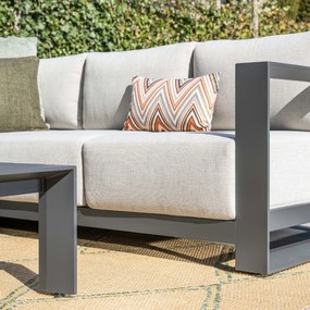 Garden Impressions Malakka loungebank 4-delig - donker grijs