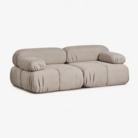 Vacuumverpakte 2-delige Modulaire Bouclé Bank Kendall Bouclé Chocoladebruin - Sklum