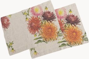 Linnen placemats Country Flowers, 2-delig