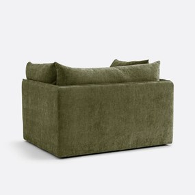 XL fauteuil Malo in getextureerd fluweel