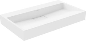 Mexen Ava opzetwastafel van conglomeraten B/O 80 x 46 cm, wit - 23018000