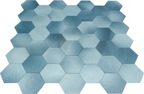 Zelfklevende Mozaïektegels Metaal | Hexagon Blauw | 28,8×29,2 cm | Keuken, Bad &amp; WC