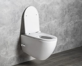 Sapho Infinity hangend toilet met bidetdouche 36x53cm wit