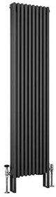 Eastbrook Imperia 3 koloms radiator 45x180cm 2623W antraciet