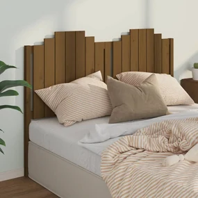 vidaXL Hoofdbord 166x4x110 cm massief grenenhout honingbruin