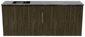 Mondiaz Joya DLux 100cm toiletmeubel shadow met wastafel faye links 1 kraangat lava