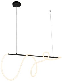 Design hanglamp zwart incl. LED 3-staps dimbaar - Danisha