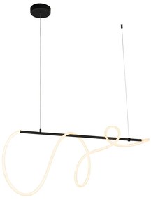 Eettafel / Eetkamer Design hanglamp zwart incl. LED 3-staps dimbaar - Danisha Design Binnenverlichting Lamp
