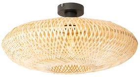 Smart plafondlamp bamboe 50 cm incl. Wifi G95 - Ostrava E27 Bohemian rond Binnenverlichting Lamp