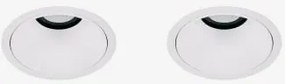 Pack Van 2 Inbouw Led-downlights Met Ronde Frames Ø8 Cm Voor Buitengebruik In Aluminium Orelva Warm Wit 2700k & Wit & 8 W & 38º - Sklum