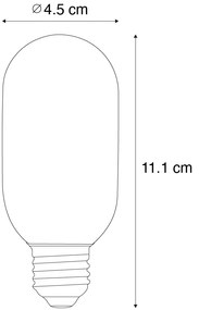 Set van 5 E27 dimbare LED goud T45 4W 300 lm 2200K