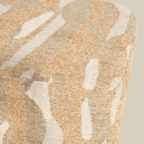 Halbank Grafische Print Taupe