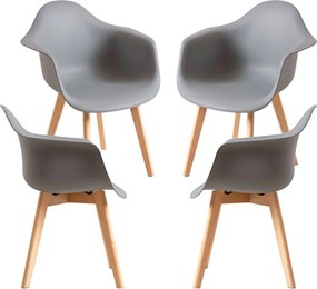 Set 4 Belu Polypropyleen Stoelen