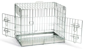Beeztees Hondenbench 62x44x49 cm zilverkleurig