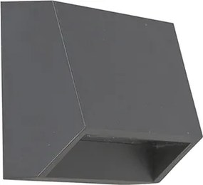 Moderne buitenwandlamp donkergrijs incl. LED IP54 - Sandstone 1