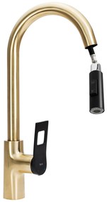 Keukenkraan Rea SOUL Black/Brush Gold