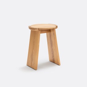 Bijzettafel in massief eik, Tibet