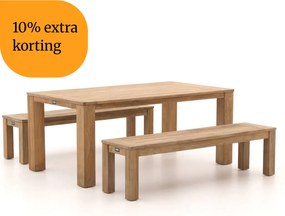 + 10% kassakorting | Picknickset ROUGH | 6 personen | Tuinset teakhout | 3-delig | Kees Smit Tuinmeubelen