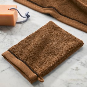 Set van 2 washandjes in gekamd katoen 675 gr/m², Victor