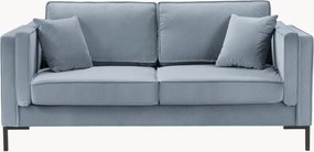 Bank Luis (2-zits) met fluweellook, B 160 cm