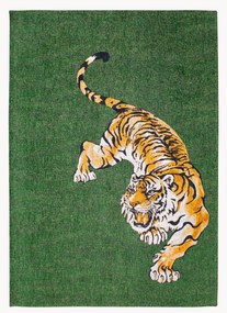 Wasbaar jacquard in- & outdoor vloerkleed Tiger