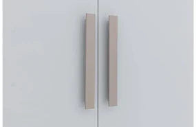 Goossens Kledingkast Easy Storage Ddk, Kledingkast 153 cm breed, 220 cm hoog, 3x glas draaideur