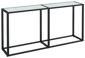 vidaXL Wandtafel 160x35x75,5 cm gehard glas witmarmerkleurig