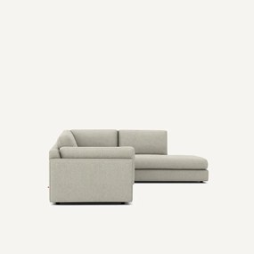 Tweed hoekslaapbank met longchair, César