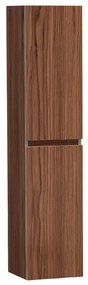 BRAUER Solution Badkamerkast - 160x35x35cm - 2 greeploze links- rechtsdraaiende deuren - hout - Natural walnut HK-WWS160NWA