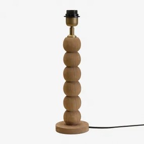 Voet Voor Tafellamp 30 Cm In Soler Mangohout Mangohout - Sklum