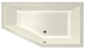 Xenz Society Hoekbad - 160x90x53 - afvoer Midden - Rechts - acryl - pergamon 6882-02