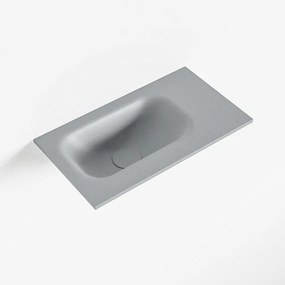 Mondiaz EDEN Fontein - 40x23x0.9cm - wasbak Links - zonder kraangaten - voor toiletmeubel - Solid surface - Plata F50102Plata