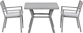 Garden Impressions Amarillo bistro tuinset 3-delig - Mina tuintafel 90x90 taupe