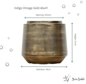 Pot Indigo Vintage Gold