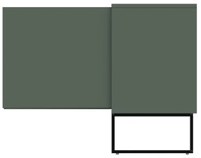 Tenzo Lipp Modern Dressoir Met Deuren Groen - 118x43x76cm.