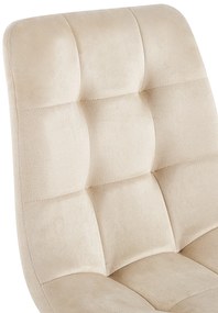 Set 4 Stoelen Stuhl Fluweel