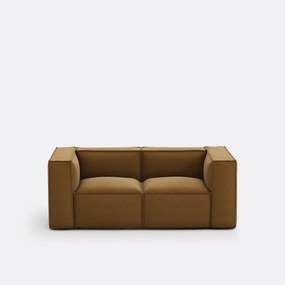 Moduleerbare bank, 2-zit, getextureerde stof, Seven