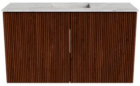 Mondiaz Joya DLux 70cm toiletmeubel ruby met wastafel faye midden 1 kraangat glace