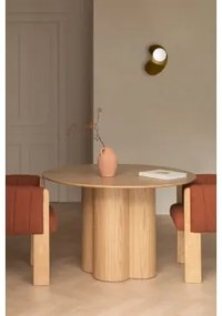 Ronde Eettafel Ø120 Cm In Fineer En Mdf Athena Essenfineer - Sklum