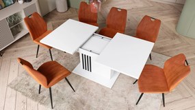 LEONEL Wit Mat – MODERNE VOUWTAFEL TOT 180 cm!
