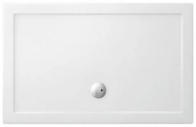 Crosswater Showertray lage douchebak 100x120x3.5cm rechthoek acryl wit - OUTLET ST0R10120