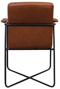 Eetkamerstoel - Henry - leer Vintage cognac